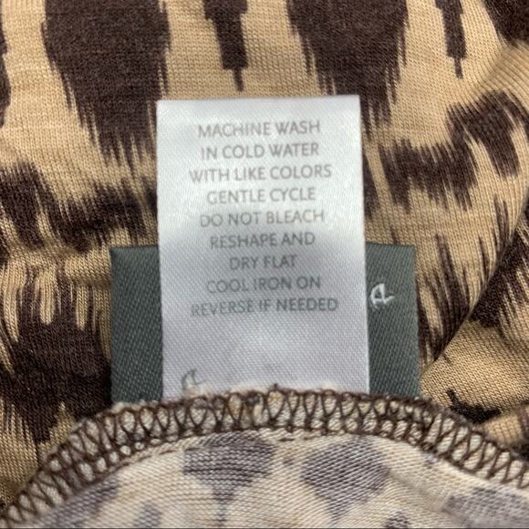 Dots Top Tribal Color Brown Short Sleeve Size S - Picture 7 of 7